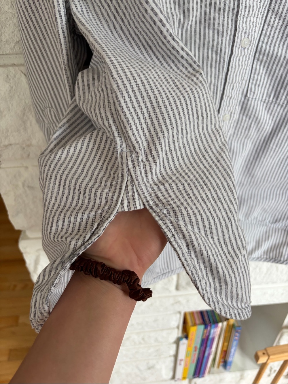 Everlane The Boxy Oxford Black/White - Picture 9 of 15